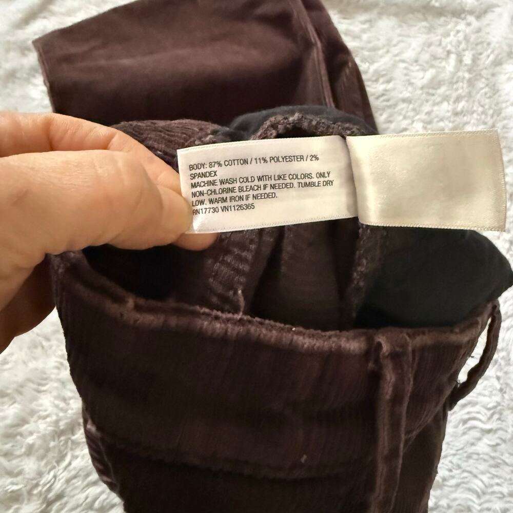 Universal Thread High Rise Wide Leg Corduroy Pants Women's 4R in Brown - Picture 4 of 6